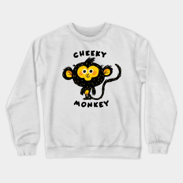 Cheeky Monkey Crewneck Sweatshirt by Geeksarecool